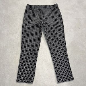 Lord & Taylor Black & White Pattern Pants. Front Zipper. Size 10